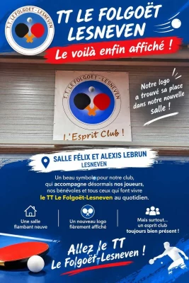 Logo Tennis de Table le Folgoet Lesneven